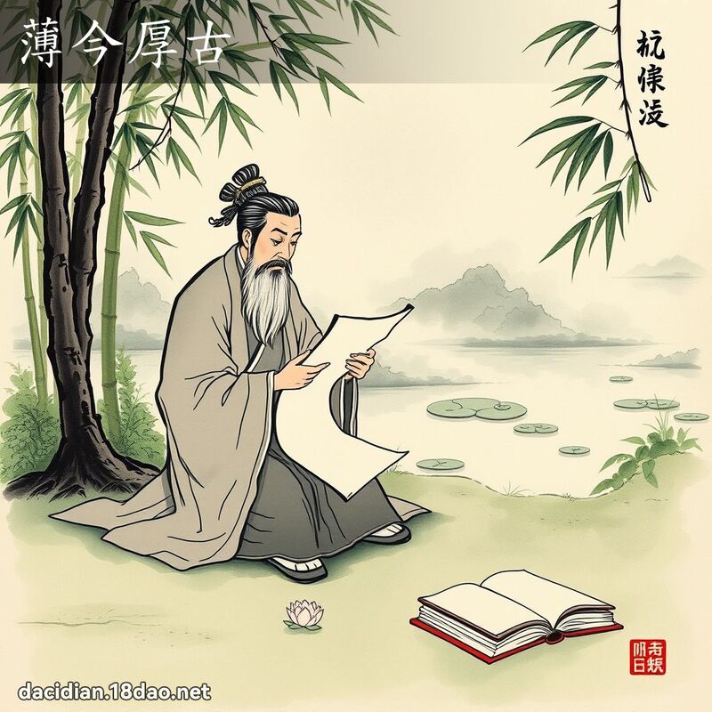 薄今厚古 配图