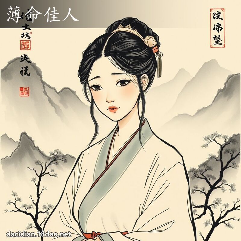 薄命佳人 配图