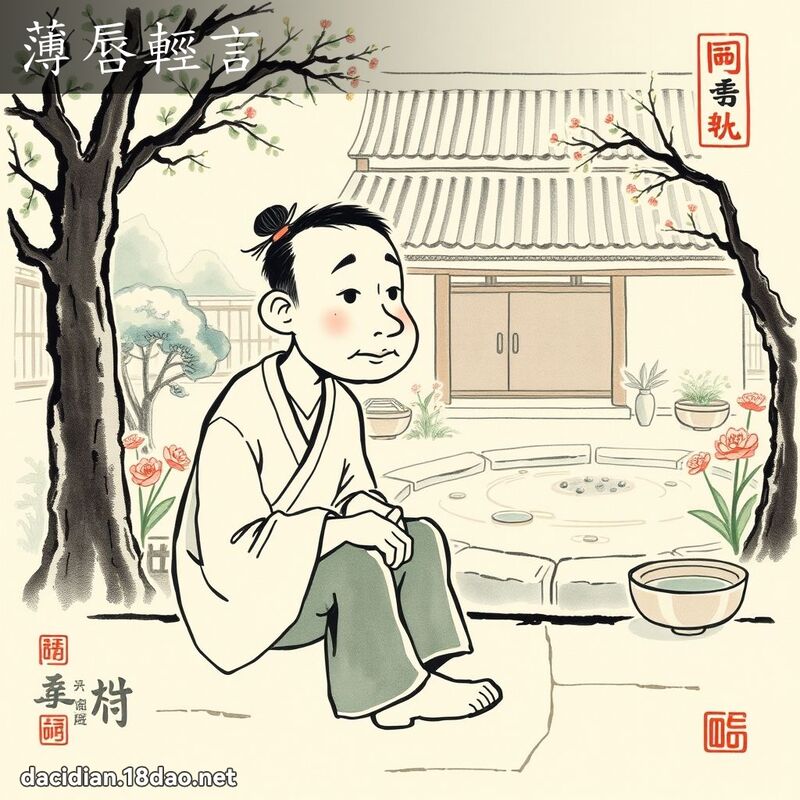 薄唇轻言 配图