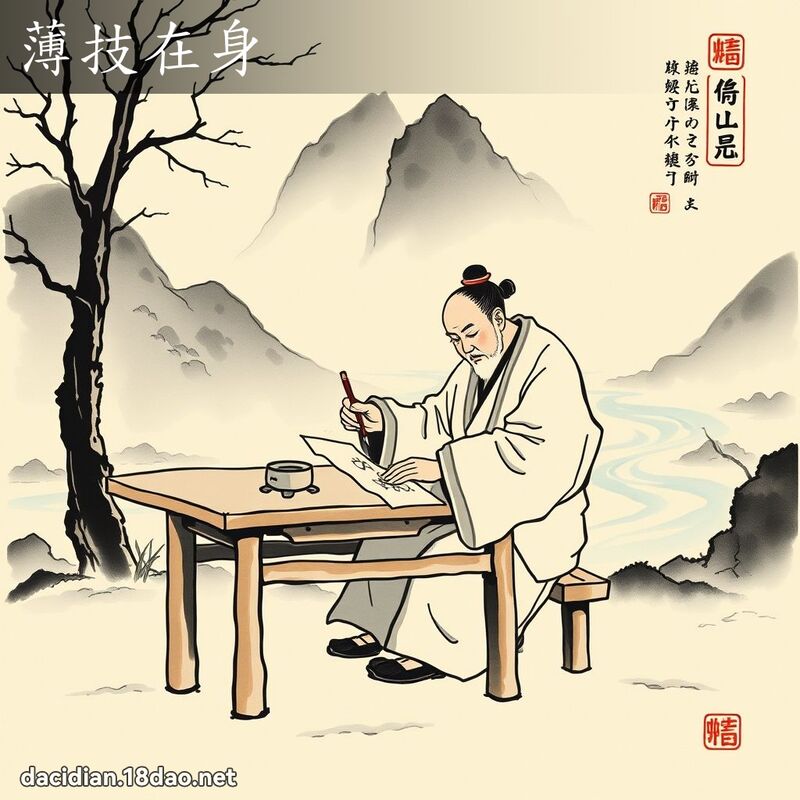 薄技在身 配图