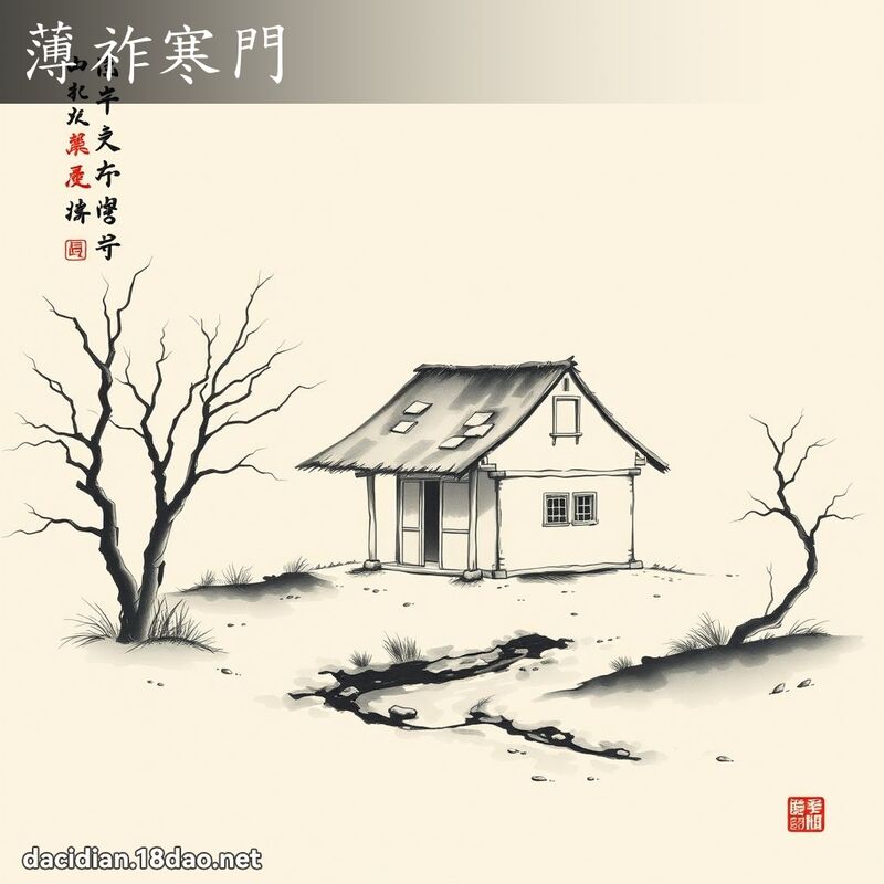 薄祚寒门 配图