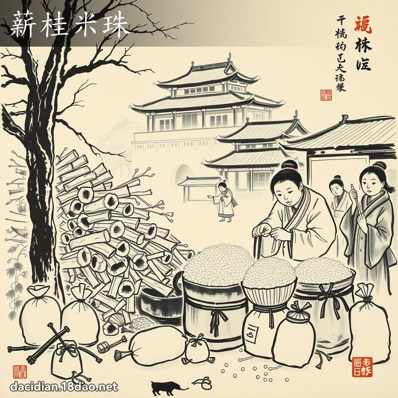 薪桂米珠 配图