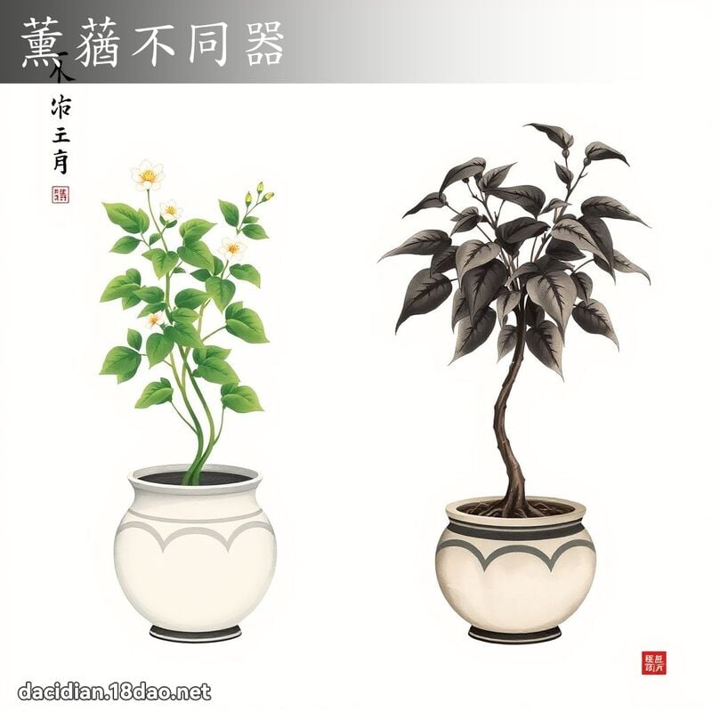 薰蕕不同器 配图