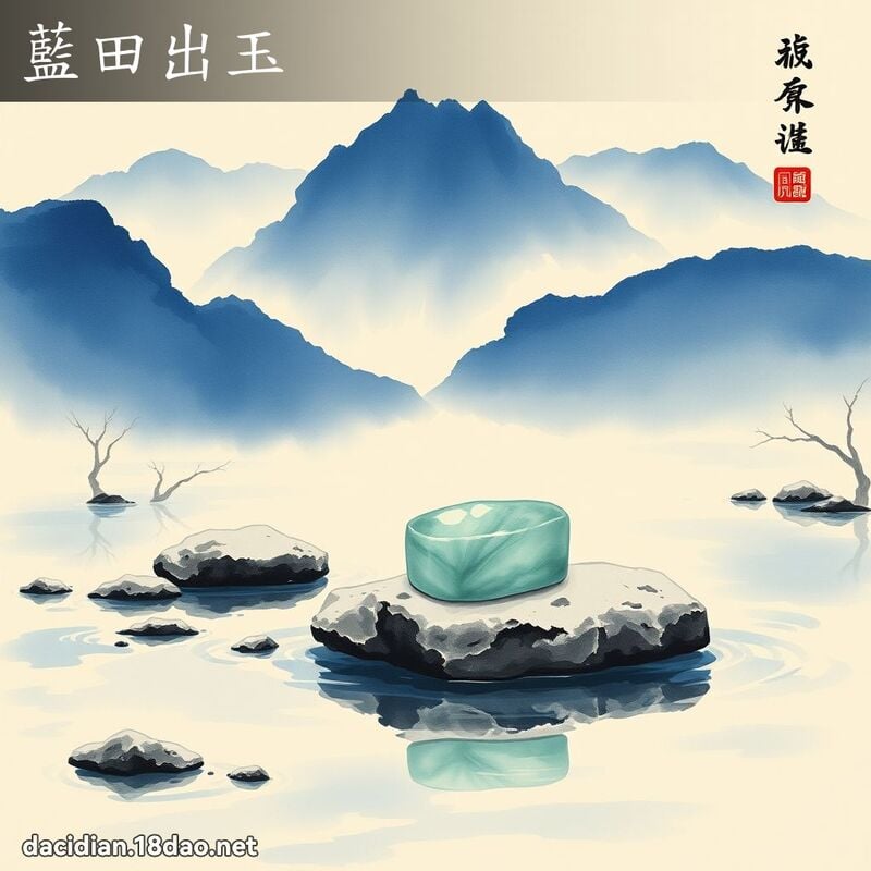 蓝田出玉 配图