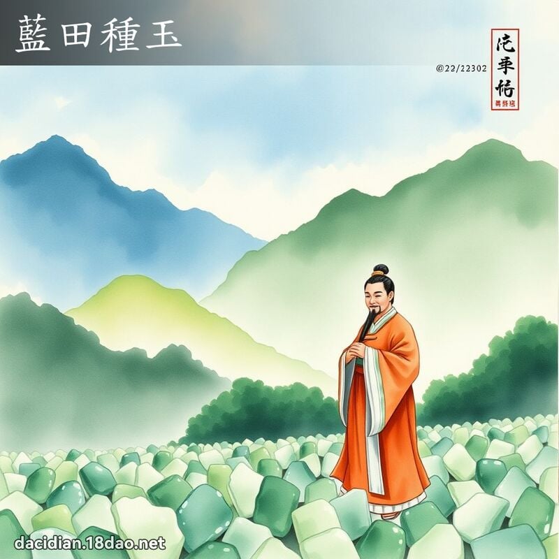 蓝田种玉 配图