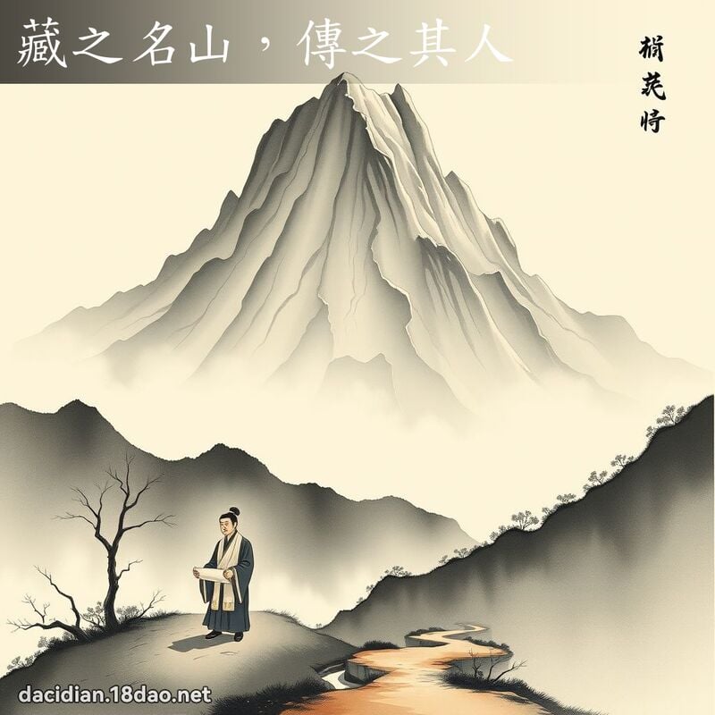 藏之名山,传之其人 配图