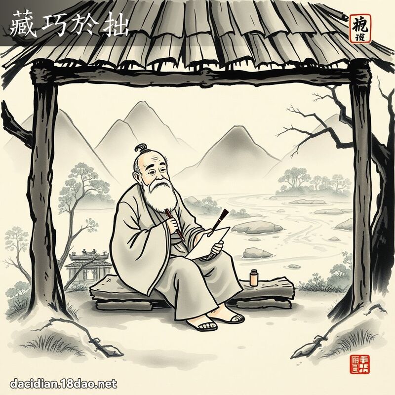 藏巧於拙 配图