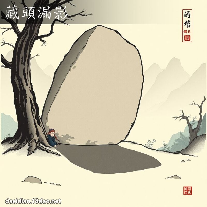 藏头漏影 配图