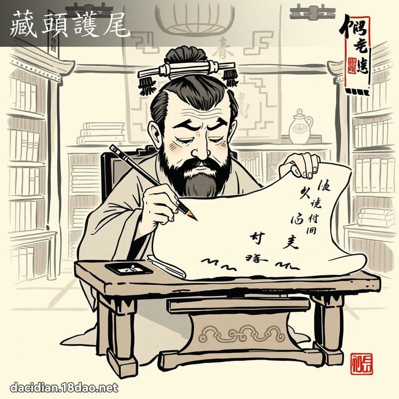 藏头护尾 配图