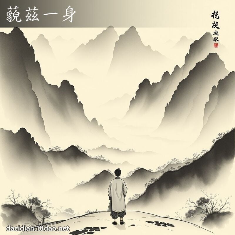 藐兹一身 配图