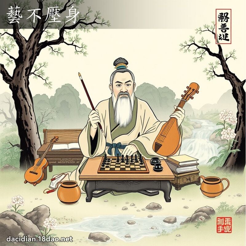 艺不压身 配图