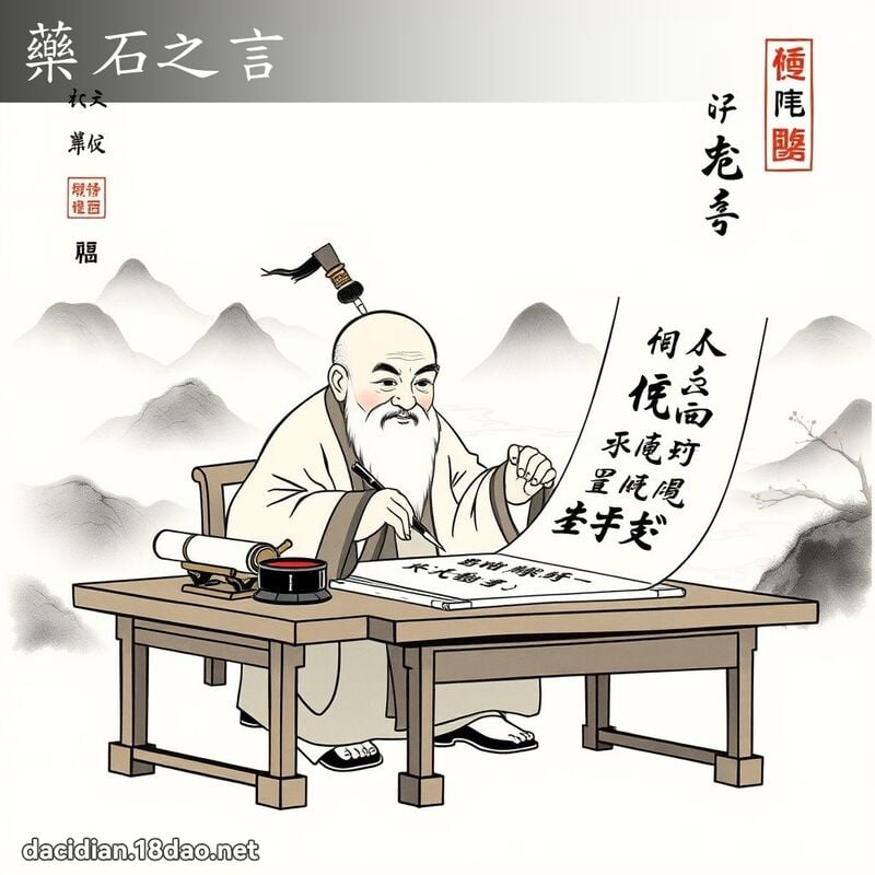 药石之言 配图