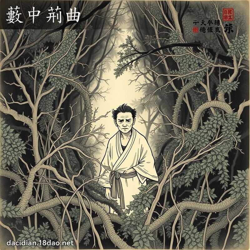 藪中荆曲 配图