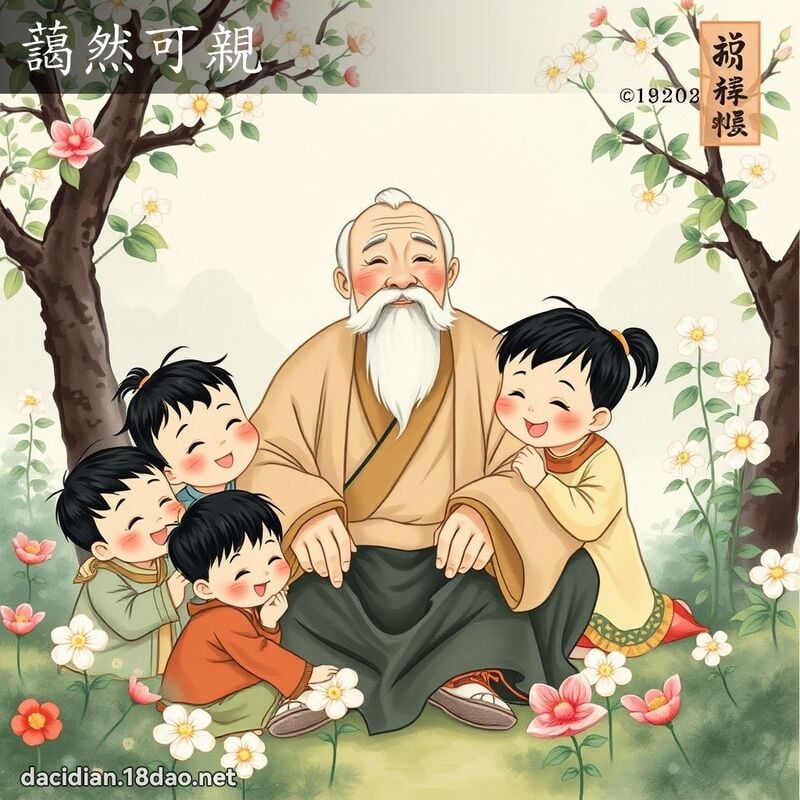 蔼然可亲 配图