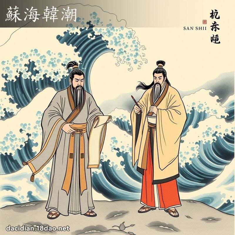 苏海韩潮 配图