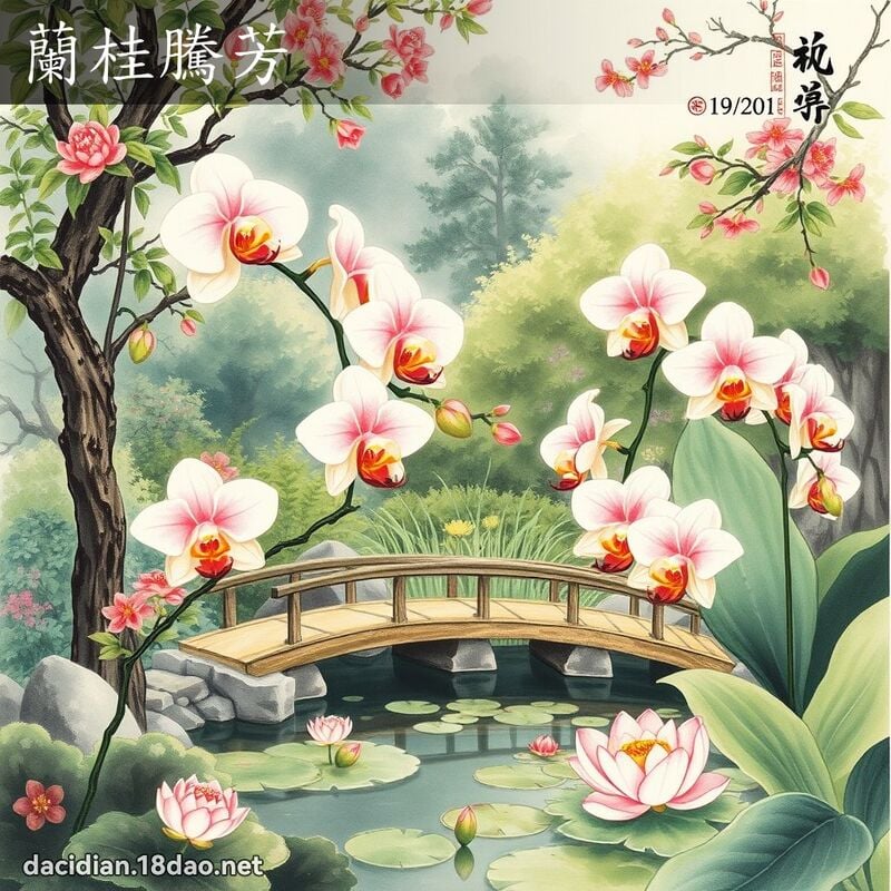 兰桂腾芳 配图