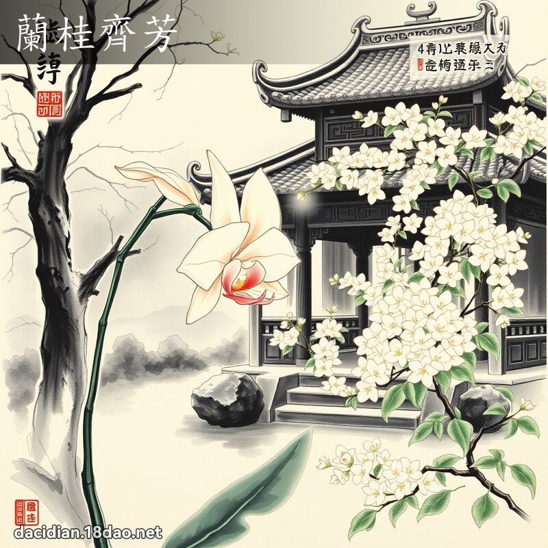 兰桂齐芳 配图