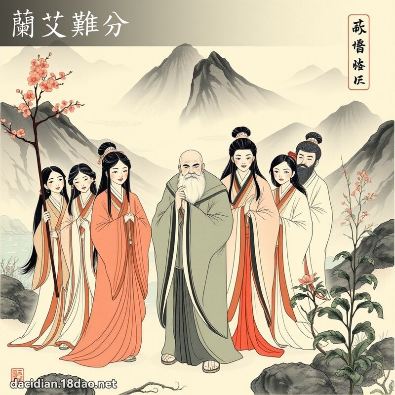 兰艾难分 配图