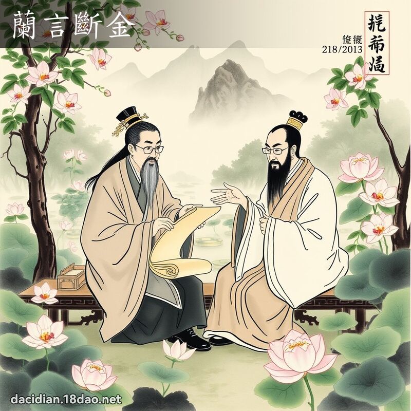 兰言断金 配图