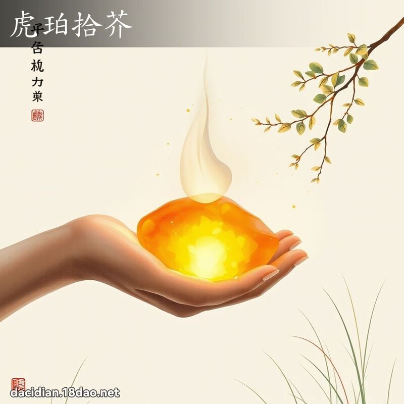 虎珀拾芥 配图