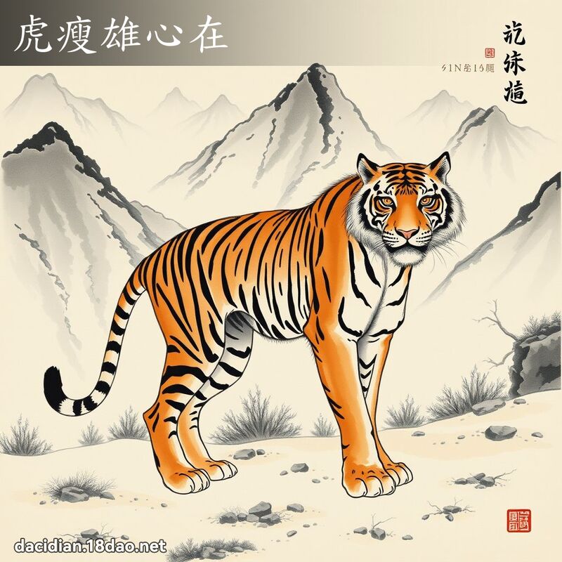 虎瘦雄心在 配图