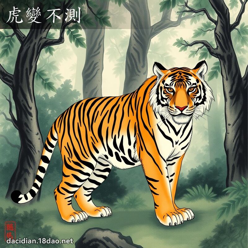 虎变不测 - 中华成语配图