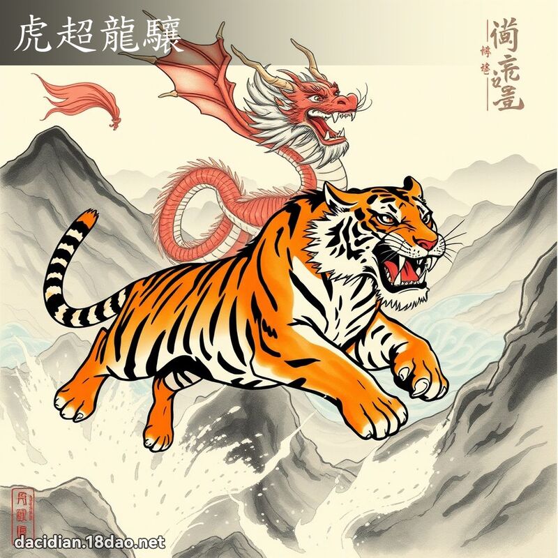 虎超龍驤 - 中華成語配圖