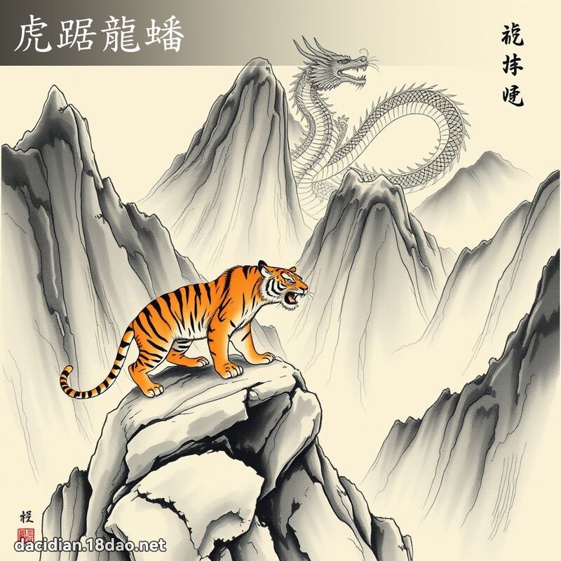 虎踞龍蟠 - 中華成語配圖