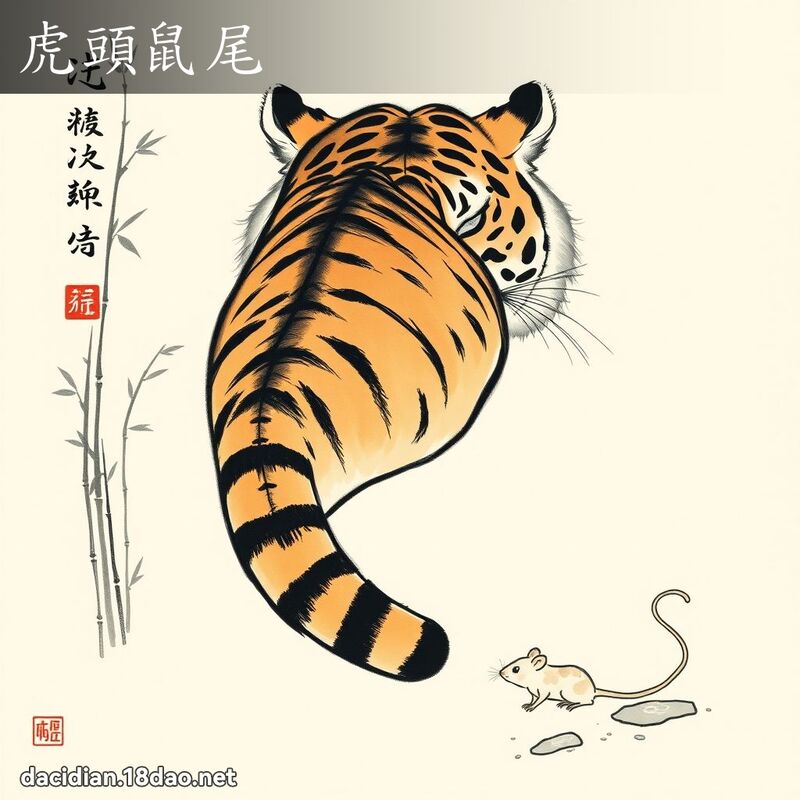 虎头鼠尾 配图