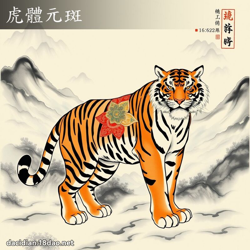 虎体元斑 配图