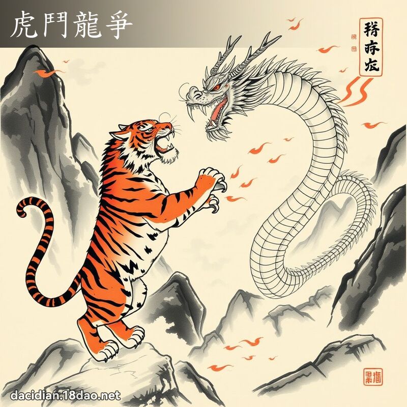 虎斗龙爭 配图