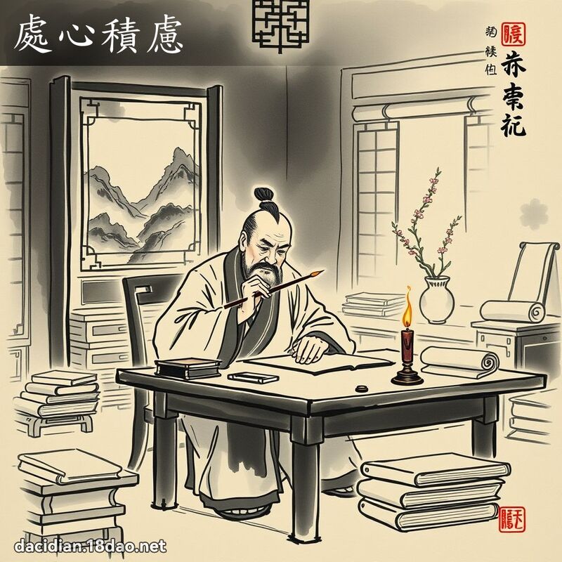 处心积虑 配图
