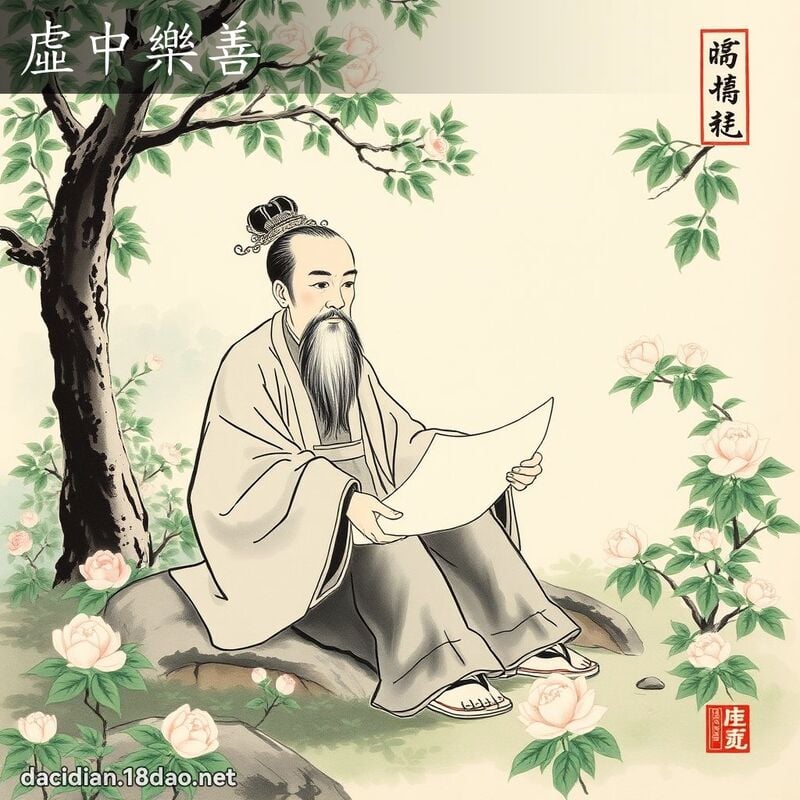 虚中乐善 配图