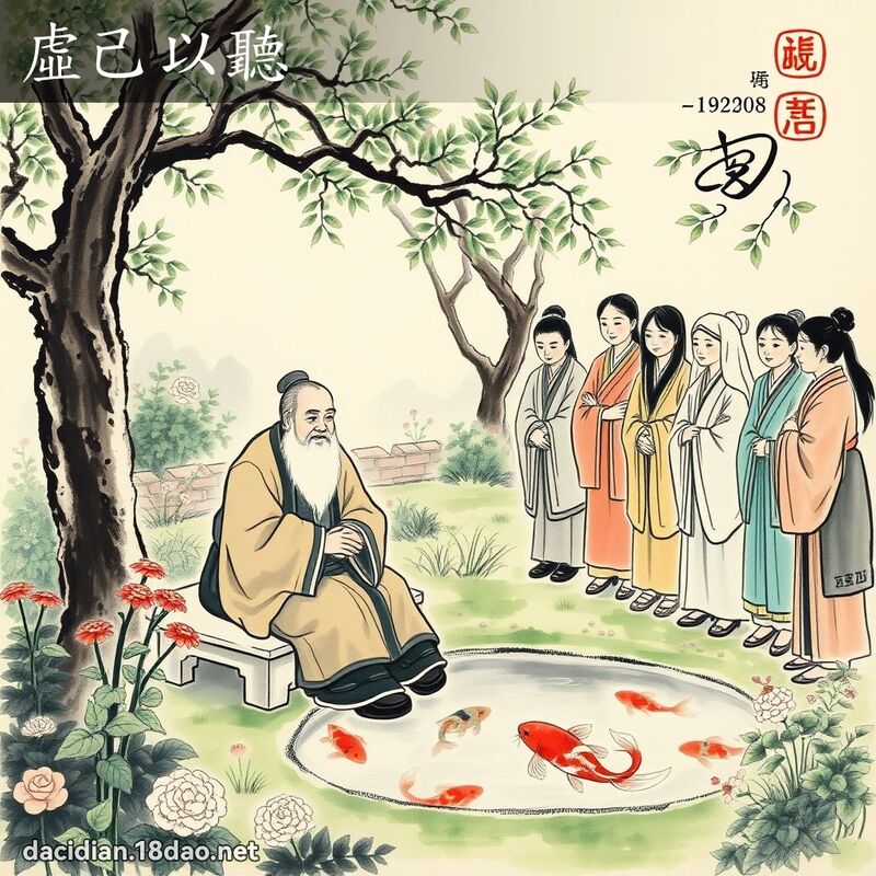 虚己以听 配图