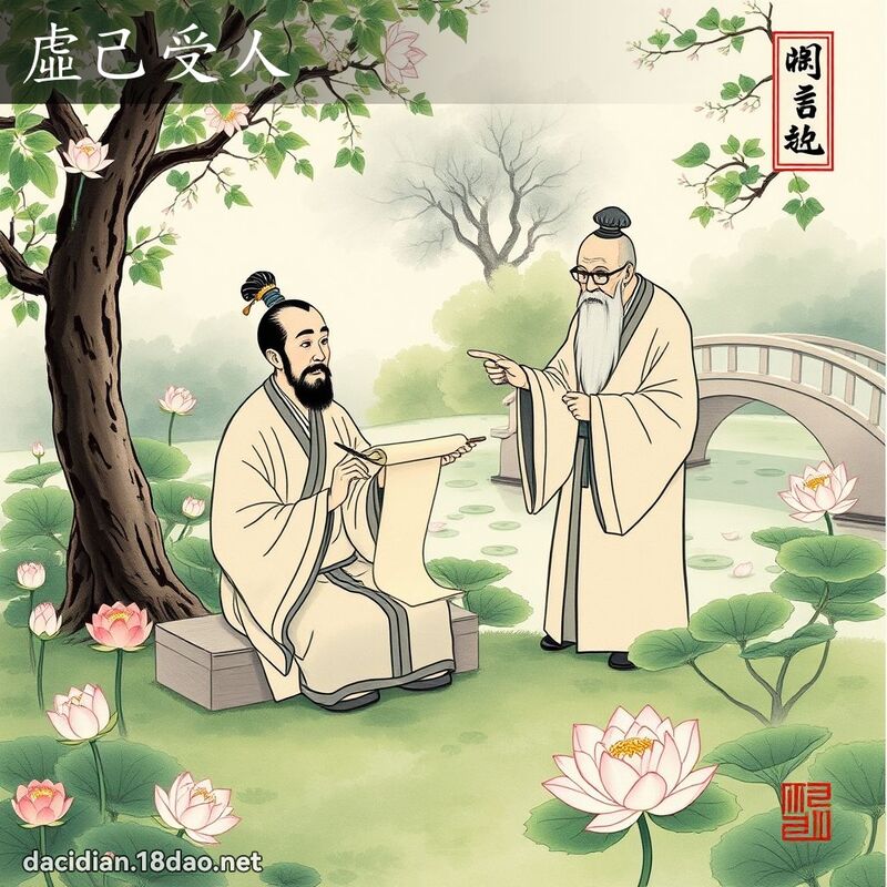 虚己受人 配图