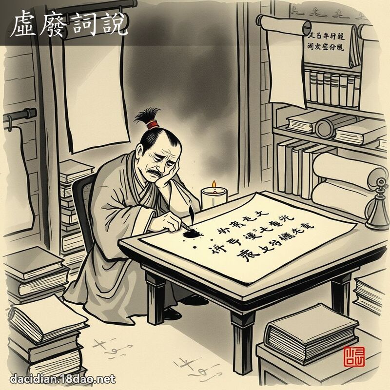 虚废词说 配图