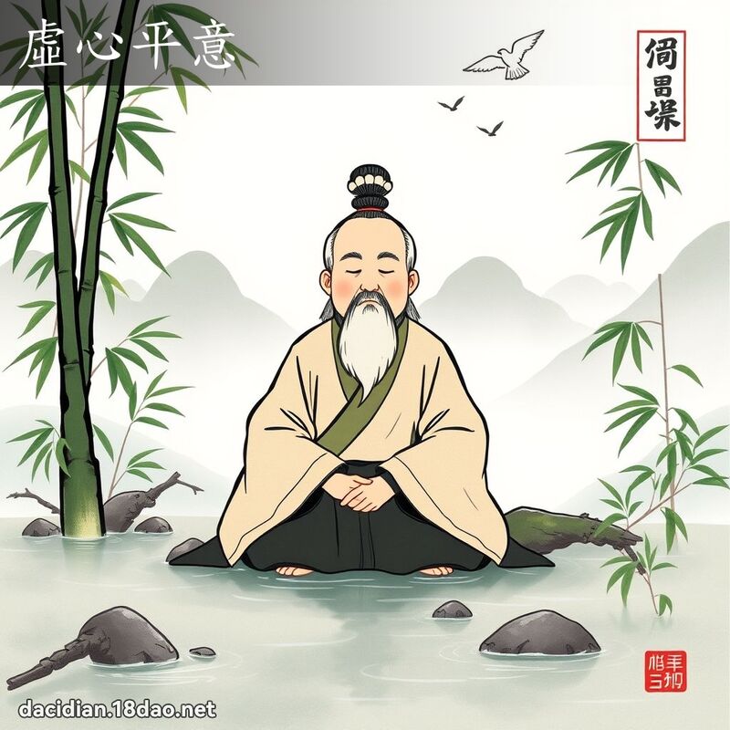 虚心平意 配图