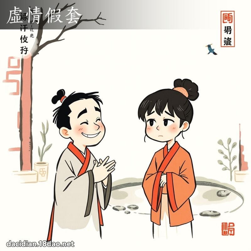 虚情假套 配图