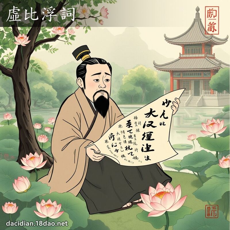 虚比浮词 配图