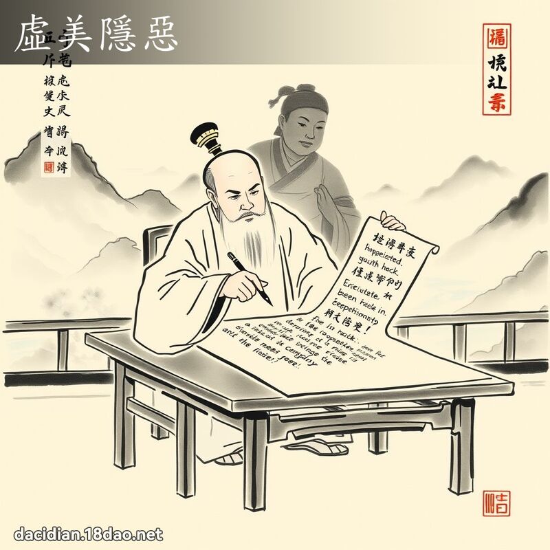 虚美隱恶 配图