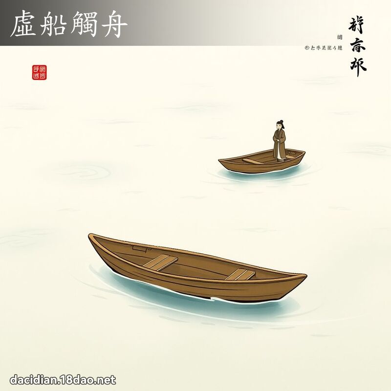 虚船触舟 配图
