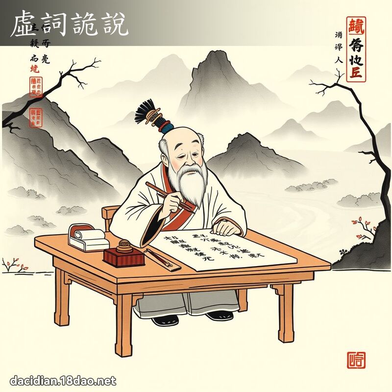虚词诡说 配图