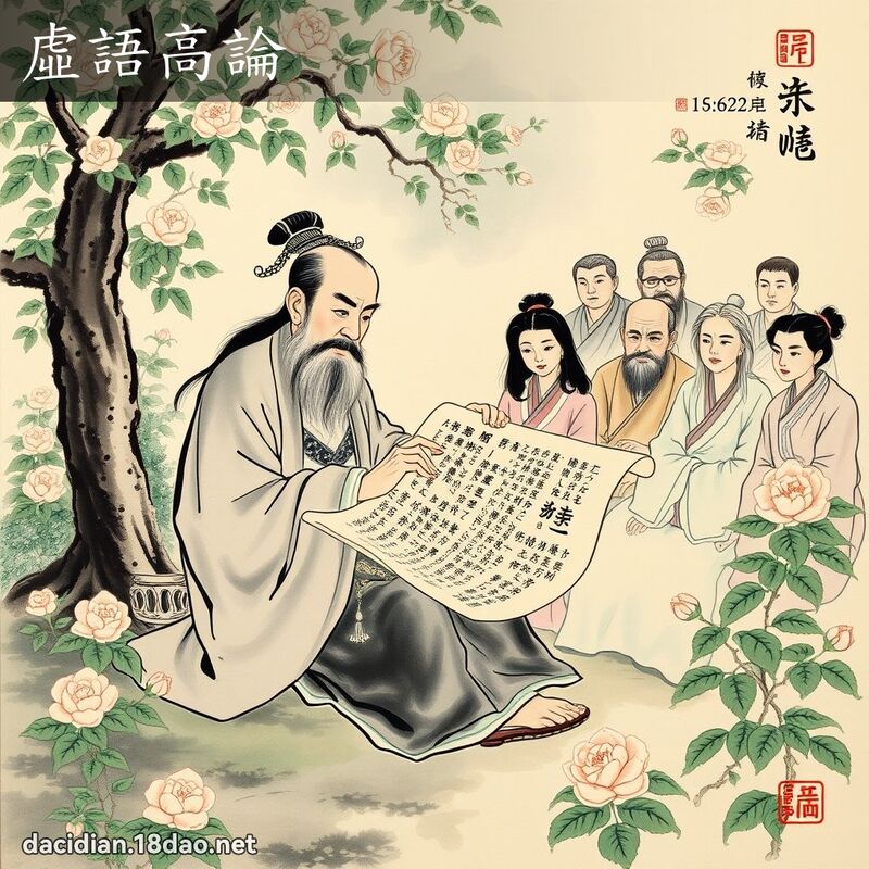 虚语高论 配图