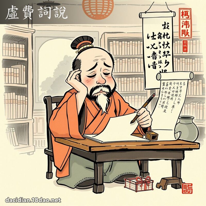 虚费词说 配图