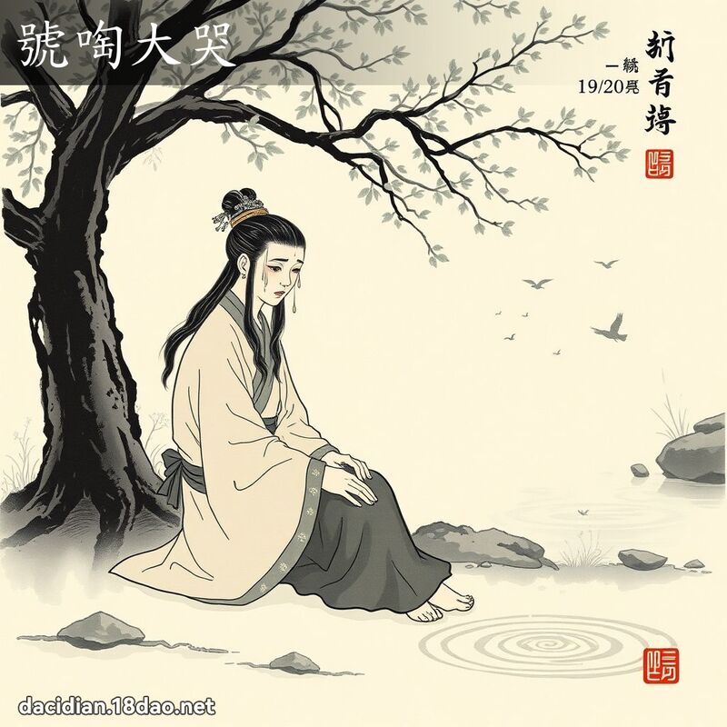號啕大哭 配图