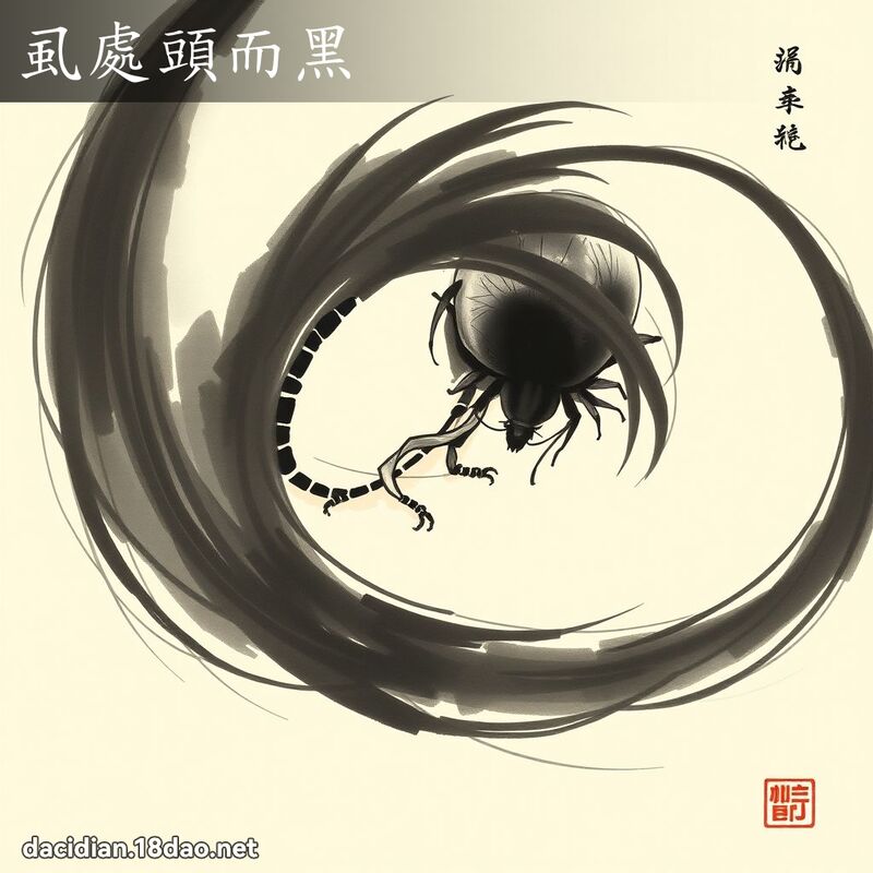 虱處頭而黑 配图
