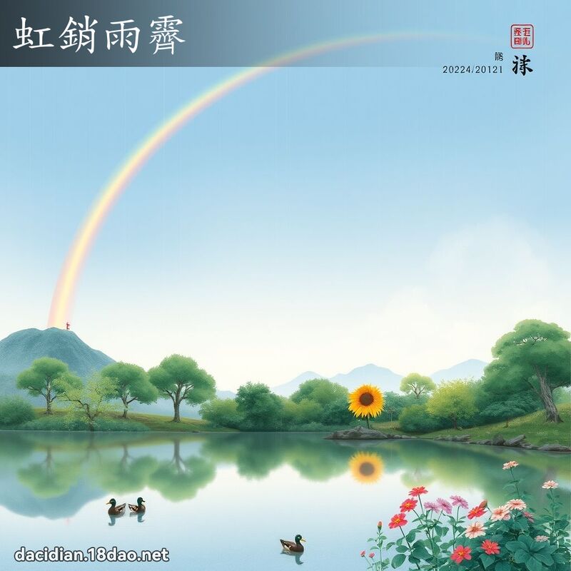 虹銷雨霽 配图