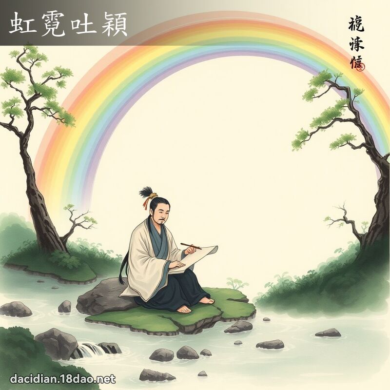 虹霓吐穎 配图