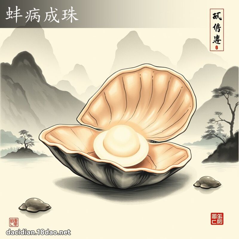 蚌病成珠 配图