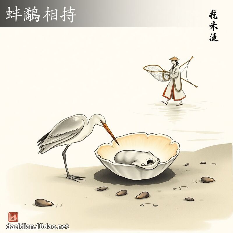 蚌鷸相持 配图